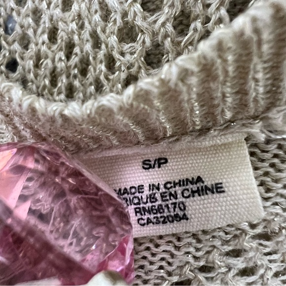 MOTH sparkly gold cardigan glitter button up crochet knitted cute  Anthropologie - Picture 12 of 12